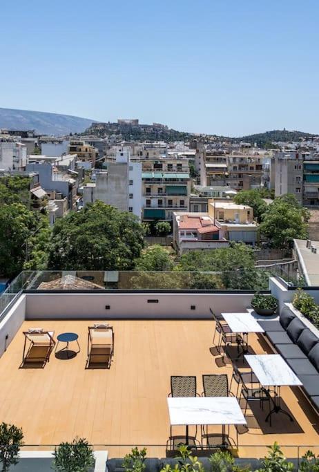 The Meta Stay - Rooftop Access Downtown Studio Atenas Exterior foto