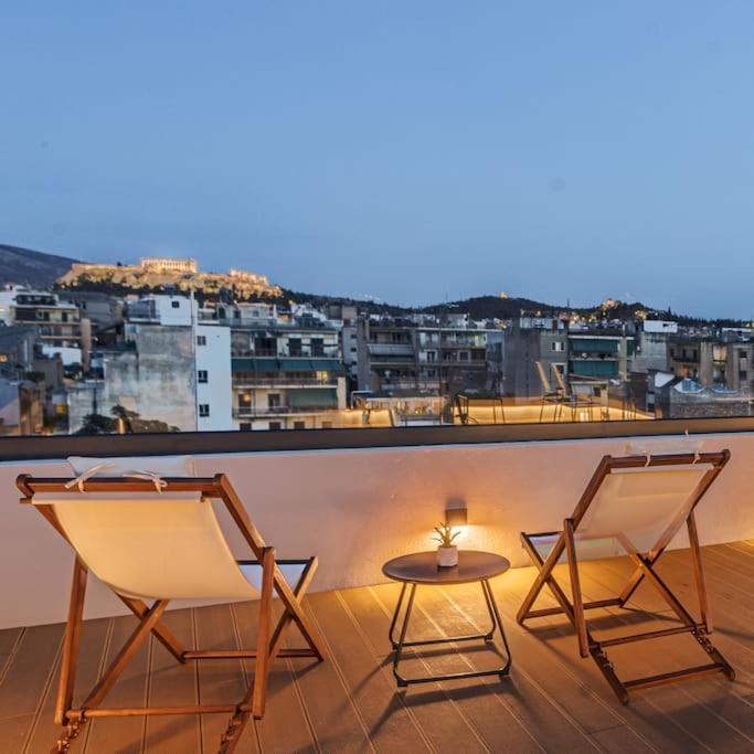 The Meta Stay - Rooftop Access Downtown Studio Atenas Exterior foto